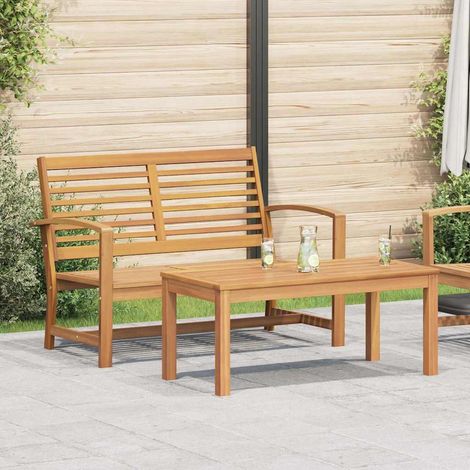 Conjunto de Banco y Mesa de Jardín 2 Pieza Marrón vidaXL (1/5)