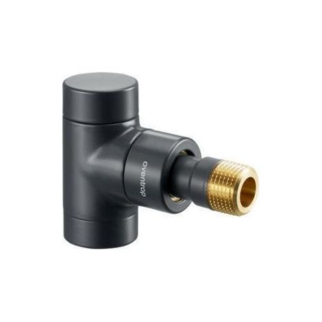 Oventrop Combi E Heizkörperverschraubung DN 15 1/2", PN 10 Eckausführung, Anthrazit (1/4)
