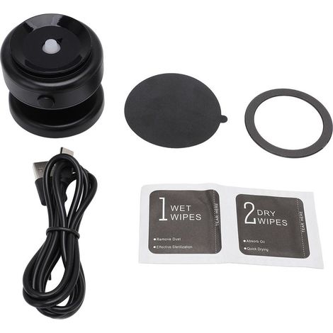 Support magnétique à ventouse pour téléphone de voiture, en alliage d'aluminium, force d'aspiration de 5 kg, portable, pour voiture et maison, noir (1/3)