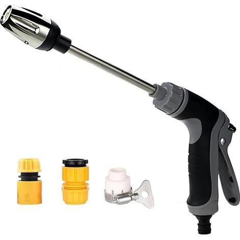 Pistolet Nettoyeur Haute Pression, Équipé D'une Buse Universelle, Il Convient À De Multiples Usages : Jardin, Terrasse, Voiture (1/5)