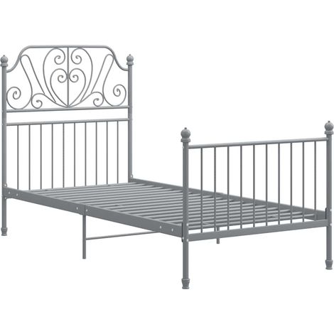 Maison Exclusive - Giroletto Grigio in Metallo 100x200 cm (1/5)
