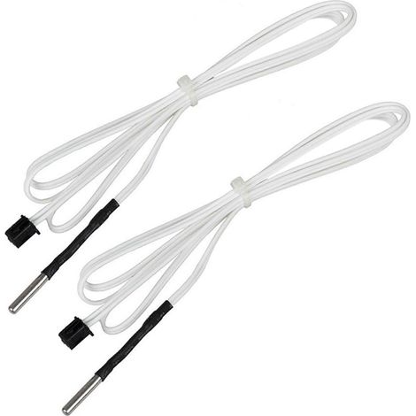 2x 3D-Druckerteile HT-NTC100K Thermistor-Temperatursensor für Hochtemperaturfilament 350 Grad B3950 für 1 m (1/5)