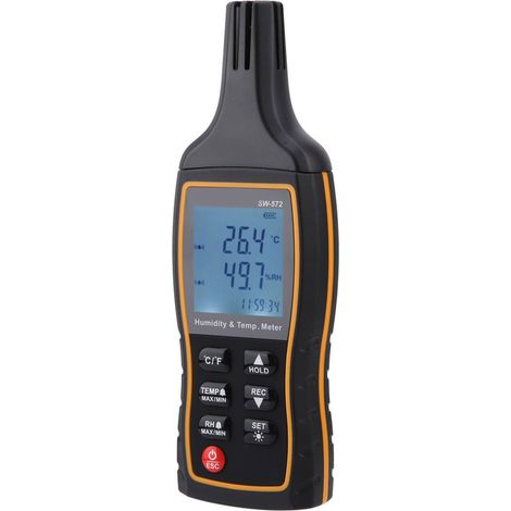 SW-572 LCD-Thermometer, Handthermometer, digitales Temperaturmessgerät, Hygrometer, Feuchtigkeitsmesser (1/5)