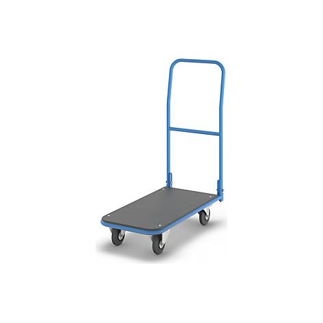Carro de plataforma  con manija plegable  cama de tablero MDF (1/5)
