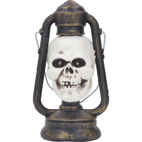 Crâne Lumineux LED Halloween Décoration Suspendue Lanterne Squelette pour Maison Hantée Bar Fête Type 2