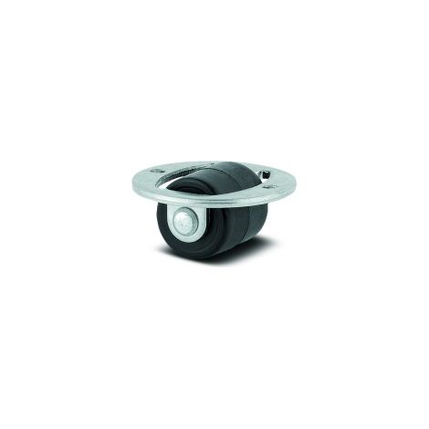 Roulette fixe pour tiroir coulissant - ø 14mm - platine - Compacta - TENTE