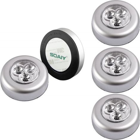 LED Touch Lampe Nachtlicht Batteriebetriebene selbstklebende Küchenlampen Schrankleuchten (1/5)