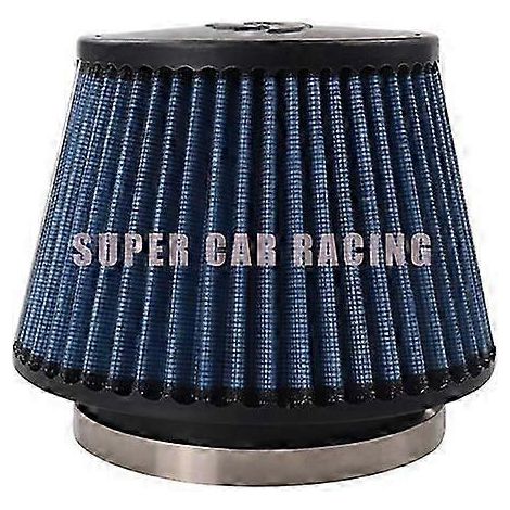 Filtre d'admission d'air conique à mailles hautes performances pour course, à haut débit, style JDM Sport (bleu) (1/5)