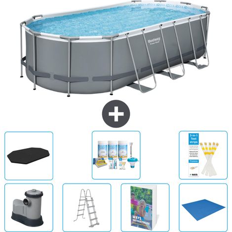 Bestway Power Steel Oval - 549x274x122 cm - 8-teilig S599