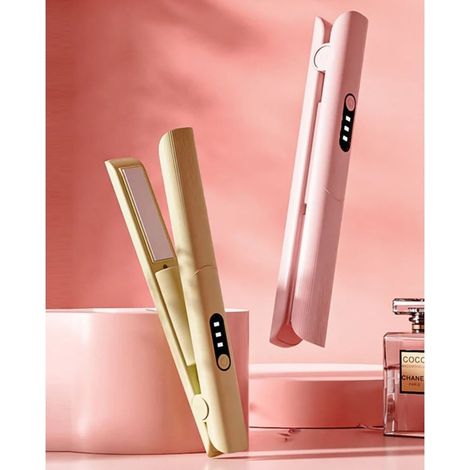 TRADE SHOP - Piastra Per Arricciare Lisciare Capelli Styling 2 In 1 Portatile Ricaricabile Senza Fili - (1/5)