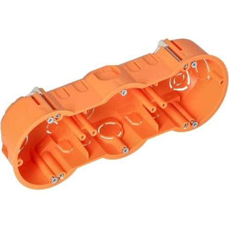 ORNO JB-13813 BOITIER ELECTRIQUE 60 MM À ENCASTREMENT DANS PLAQUE DE PLÂTRE 3 POSTES