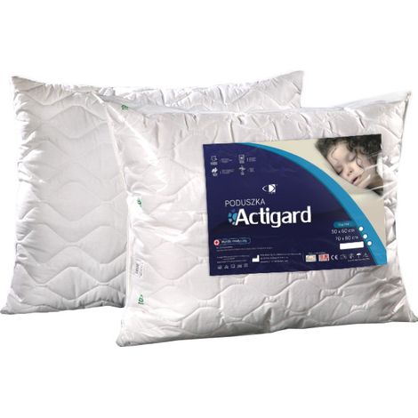 Antiallergisches Kissen 40x40 Actigard 0,25 kg weiß 100 % Baumwolle mit antibakterieller Substanz Actigard AMW