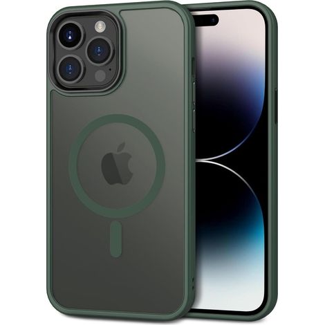 Handyhülle iPhone 14 Pro MagSafe iPhone 14 Pro Dunkel Grün (1/5)