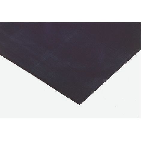 Plaque caoutchouc Naturel noire, 1m x 600mm x 10mm ( Prix pour 1 )