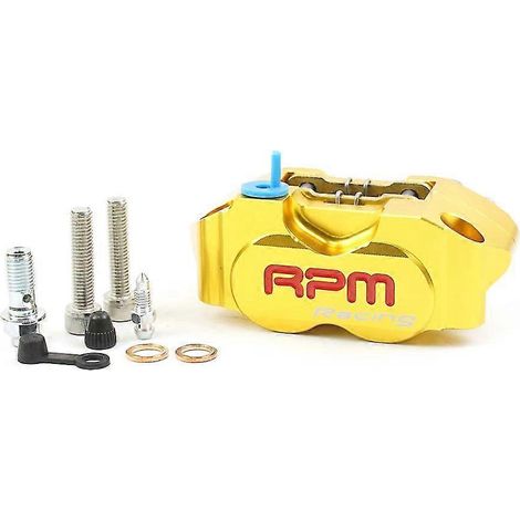 Étrier de frein moto RPM à 4 pistons pour Yamaha Aerox Nitro RSZ Jog BWS Zuma Dirt Bike Grom, disque de 200 mm / 220 mm - Or (1/5)