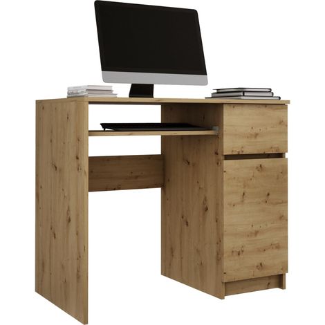 Scrivania a destra, Rovere Artisanal, 77 x 90 x 50 cm (1/5)