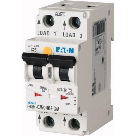 Disj. diff. Élec. FRBdM 30mA cbe D 2P Type G/A,16A 000168210 EATON FRBDM D16/2/003 G/A