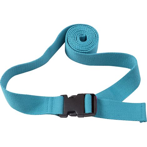 Sangle de yoga à dégagement rapide bleue (1/4)