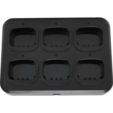 Sichere und schnelle Ladestation für 6-Wege-Funkgeräte, kompatibel mit mehreren BF-UV5R-Zweiwegfunkgeräten (EU-Stecker AC100-240V). (1/5)