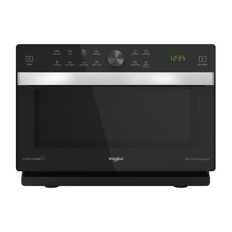 Whirlpool Supreme Chef MWP 337 SB Superficie piana Microonde con grill 33 L 900 W Nero, Argento