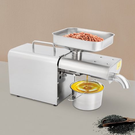 220V Elektrische automatische Ölpresse Olivenpresse Ölpressmaschine