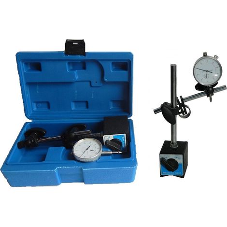 Outil de mesure silver clock gauge base magnétique bras ajustable