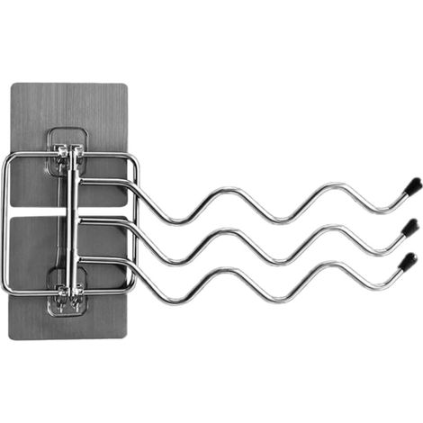 Porte-serviettes pivotant en acier inoxydable pour salle de bain et cu (1/5)