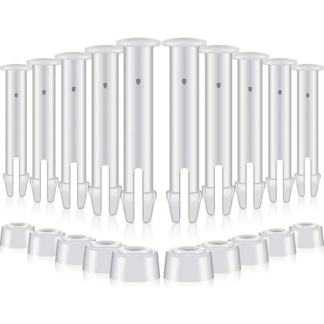 Lot de 12 goupilles d'étanchéité pour piscine (5,5 cm) avec joints en caoutchouc supplémentaires - Pièces de rechange pour piscines Intex de 3 à 3,6 m (1/3)