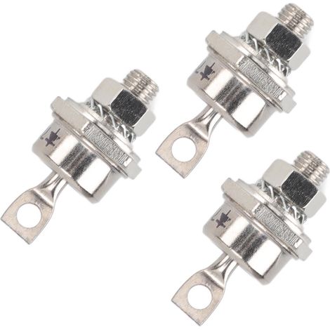 Lot de 3 diodes redresseuses 70HFR120 70A, module redresseur spiralé compact et stable pour accessoires de générateur diesel, pôle positif (1/5)