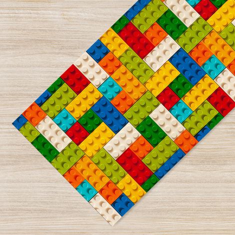 Tappeto passatoia fantasia made in Italy antiscivolo lavabile aderente 82 Legos - 50x250cm (1/5)