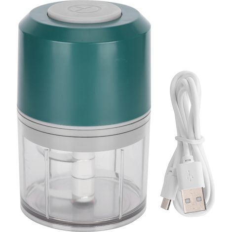 Hachoir Électrique Multifonction pour Viande et Aliments Bébé, Broyeur à Ail (Vert) (1/5)