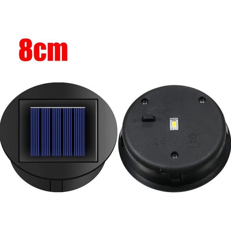 (8 cm - 1 pièce) Couvercle de rechange pour lanterne solaire LED étanche 1,2 V, décoration extérieure pour jardin. (1/5)