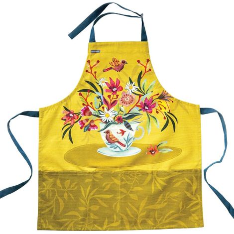 Tablier Oiseaux pour adultes en coton décoré Allen
