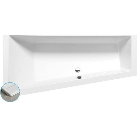 Baignoire asymétrique ANDRA L SLIM 170x90x45cm, blanche