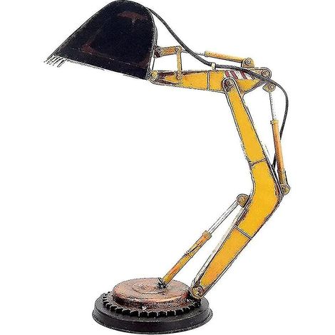 Mobile LED-Tischleuchte in Baggerform – Einzigartige Dekoration in Baggerform, Industriestil (1/5)