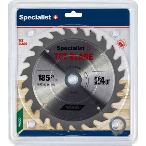 Lame de scie Specialist Wood 185x1 4x30/20/16 mm Z24