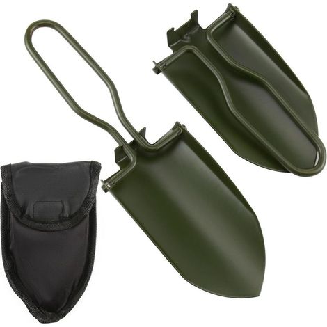 Pelle Pliable en Acier Inoxydable pour Jardin Et Extérieur, Mini Pelle à Main avec Sac de Transport Pour le Camping, la Randonnée et Plus Encore (1/5)