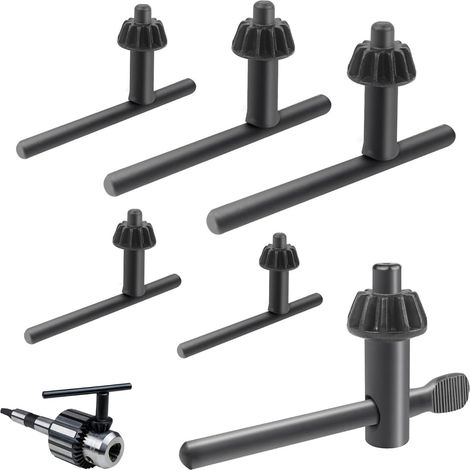 Clé mandrin perceuse 4/6/10/13/16/20mm – Pour perçage précis dans bois dur et béton – Lot de 6 clés de montage universelles