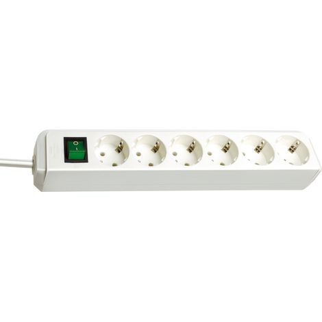 Nedis Brennenstuhl Eco-Line regleta 3 tomas 5m blanca