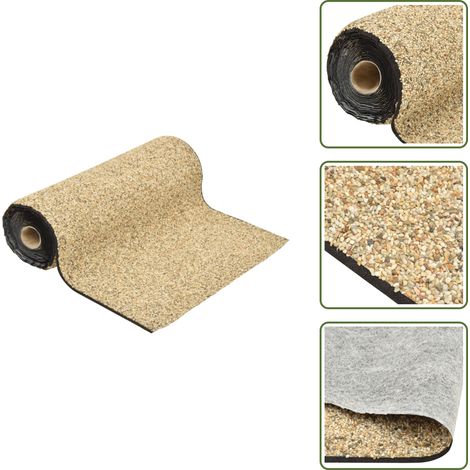 Steinfolie Natur-Sand 900x60 cm - Teichfolie - Steinfolie - Gartenteich - Wasserbecken - Pond Folie