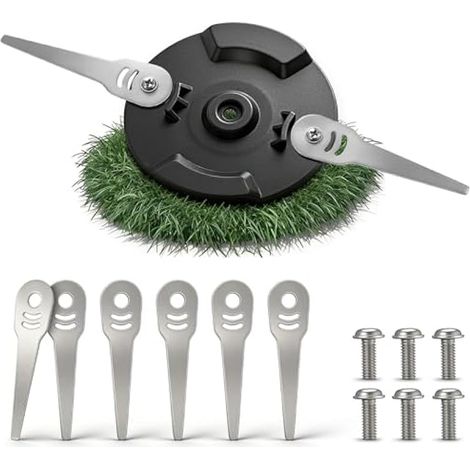 Disque de coupe Einhell 1 compatible avec les robots tondeuses Einhell, Gardol, Mr. Gardener et Garden Master, 6 lames et 6 vis incluses. Pièces de rechange compatibles avec les robots tondeuses (1/4)