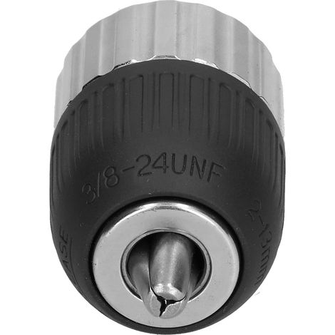 Mandrin de Perçage 2-13mm 3/8-24UNF, Mandrin de Perçage pour Petits Trous, Connecteur fileté serré à la Main, Semi-métal pour Impact, Perceuses électriques (1/5)