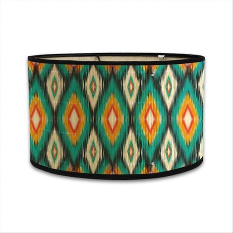 Abat-jour imprimé ovale 30x30x20cm style vintage C (1/5)