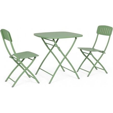 Set per Esterno Bizzotto Bistrot Yvonne Verde Salvia - 3PZ - 803568 (1/5)