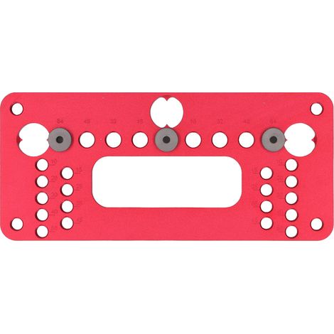 Kit de guidage de perçage bois DIY avec vidéo, gabarit de pose poignée porte armoire, pince de positionnement pour installation de meuble, gabarit à toupiller 08610A (1/5)