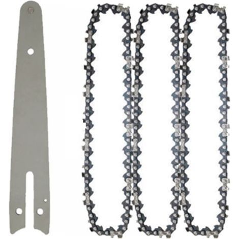 Guide de Chaîne Tronçonneuse 6 Pouces Lame Portable Mini Scie Électrique Élagage Jardin Bûcheronnage Accessoire (1/4)