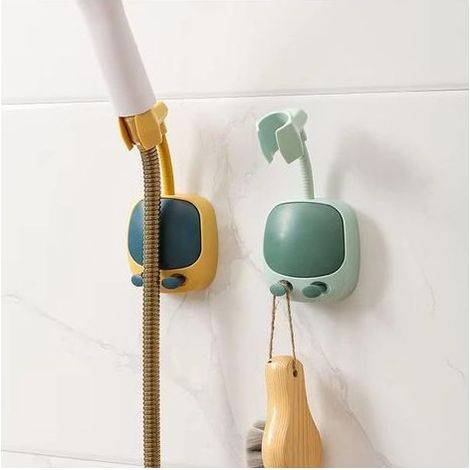 Support de pommeau de douche universel (lot de 2), réglable à 360 degrés, sans perçage, support de montage mural à ventouse. (1/4)
