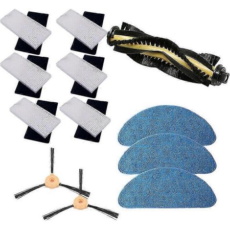 Kit de pièces détachées pour aspirateurs Ecovacs Deebot N79, N79s, DN620, DN621, DH45 et Conga Excellence 990 : brosses latérales et principales (1/2)