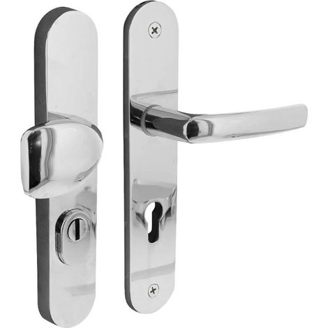 Ferrures de porte d’entrée Vurano PC 72mm chrome - 0016.383036