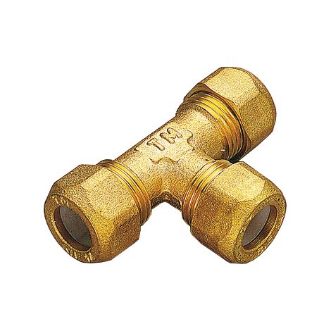 TEE OTTONE TRE BICONI 12X1/2 PESANTI- TIEMME- 5,0 pz